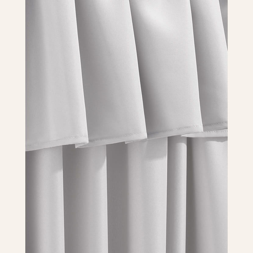 ZASŁONA MIA - SZARA JASNA 140x260 Taśma