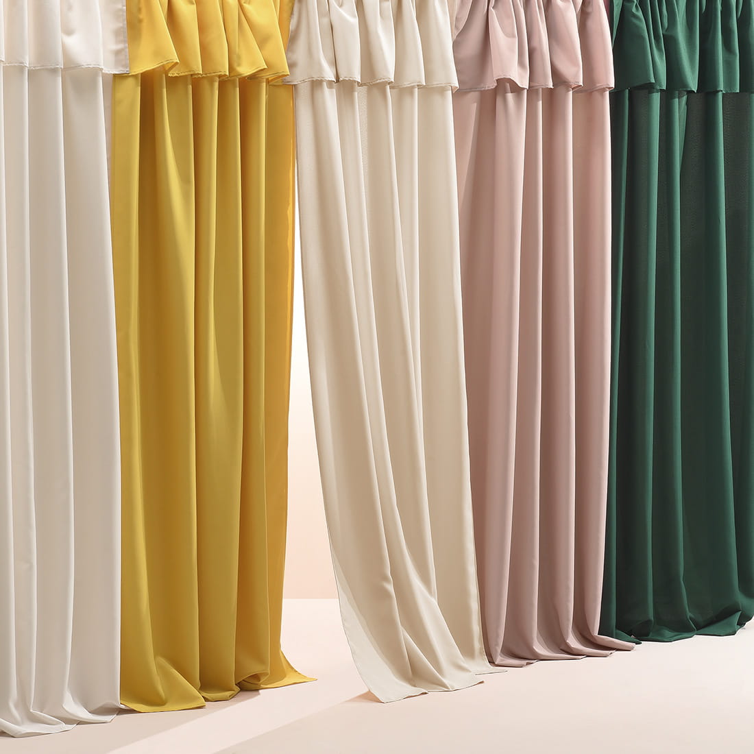 ZASŁONA MIA - PUDROWY RÓŻ 140x280 PRZELOTKA