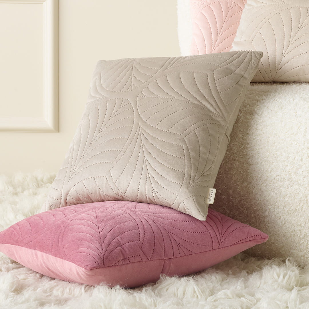 POSZEWKA DEKORACYJNA FEEL - KREMOWA 45x45  