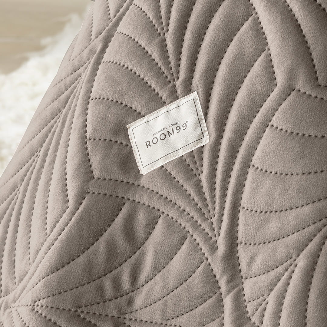 NARZUTA NA ŁÓŻKO WELUROWA FEEL - BRĄZOWA 170x210