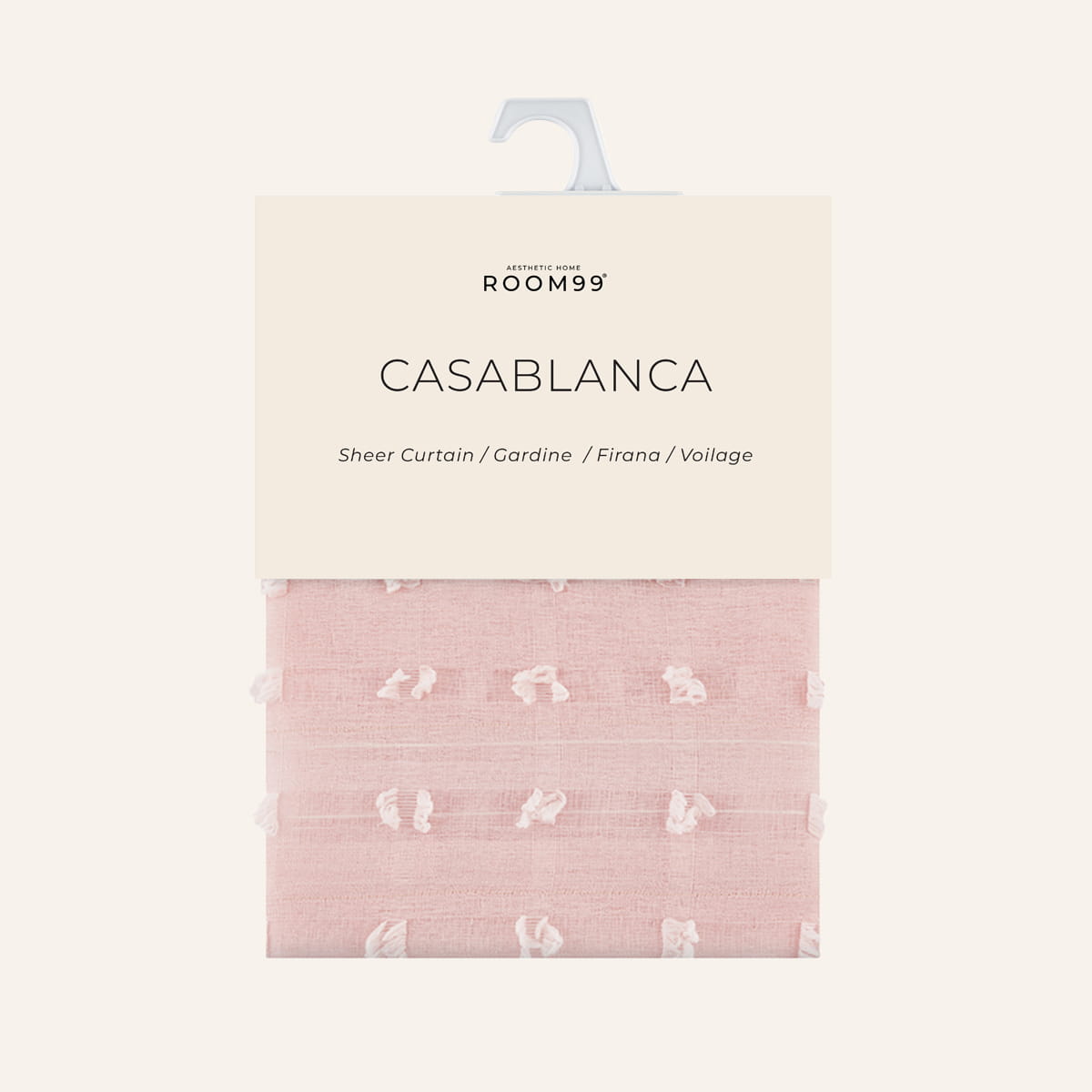 FIRANA CASABLANCA - PUDROWY RÓŻ 350x250 TAŚMA