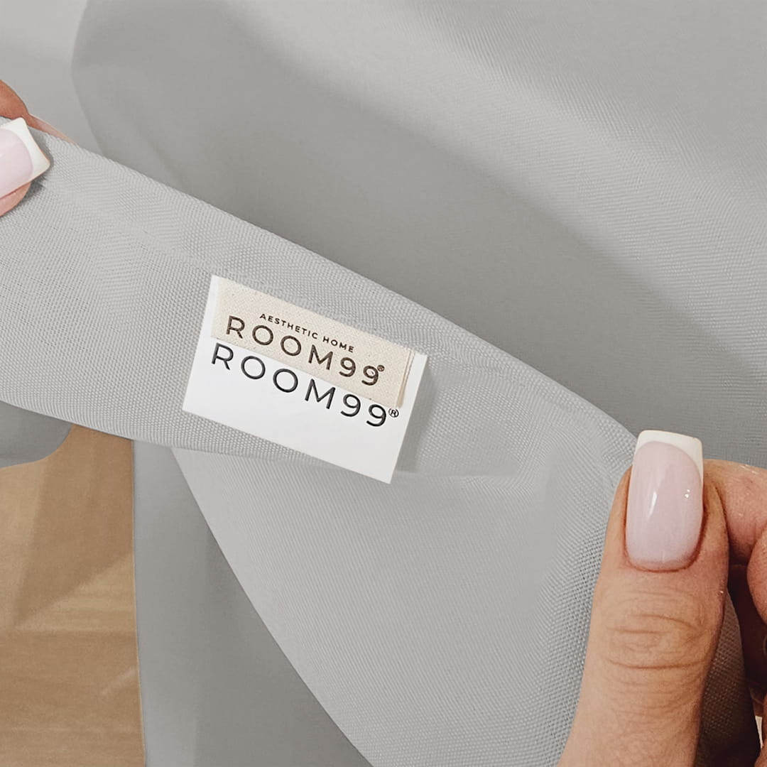 OBRUS PLAMOODPORNY AURA - SZARY JASNY 140x260