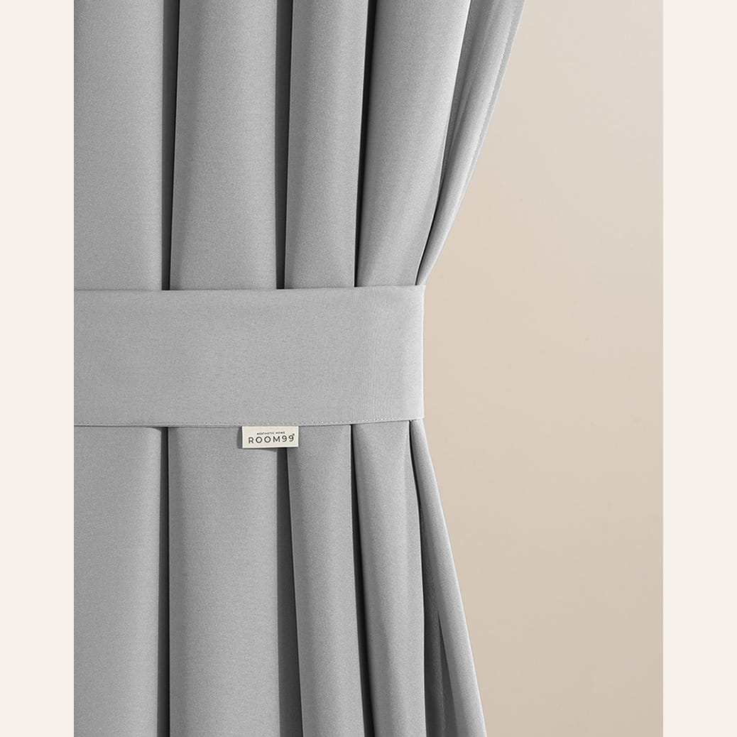 ZASŁONA NA TARAS GARDEN LINE - Szara jasna 155x220 Szelki