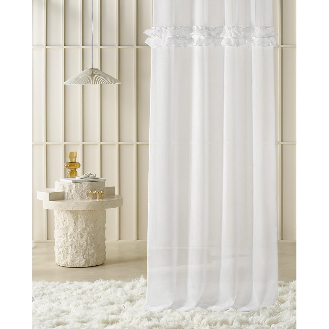 FIRANA Z FALBANAMI FRILLA - BIAŁA 400x250 Przelotka