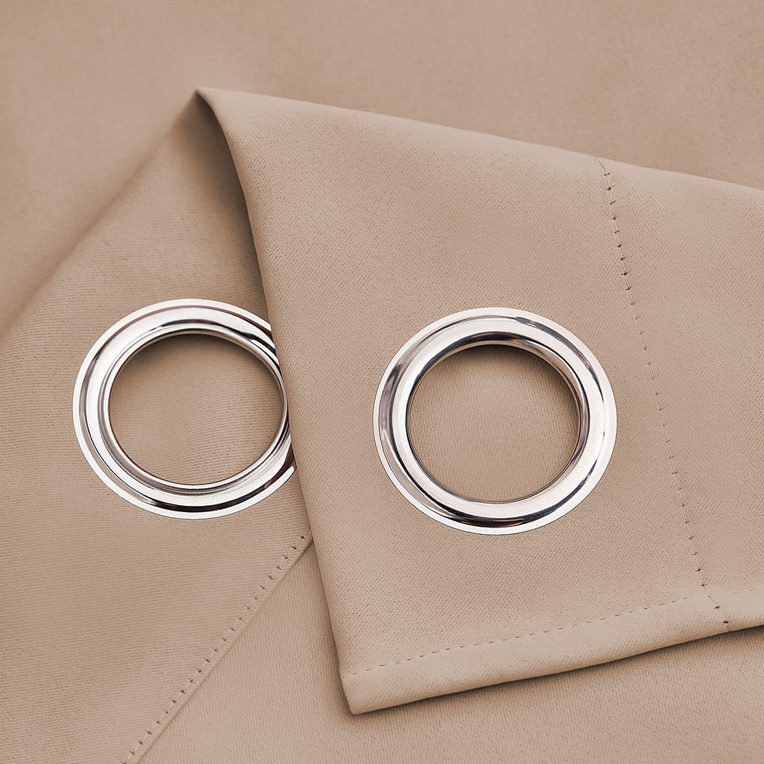 ZASŁONA ZACIEMNIAJĄCA LAUREL - BEŻOWA 140x260 PRZELOTKA