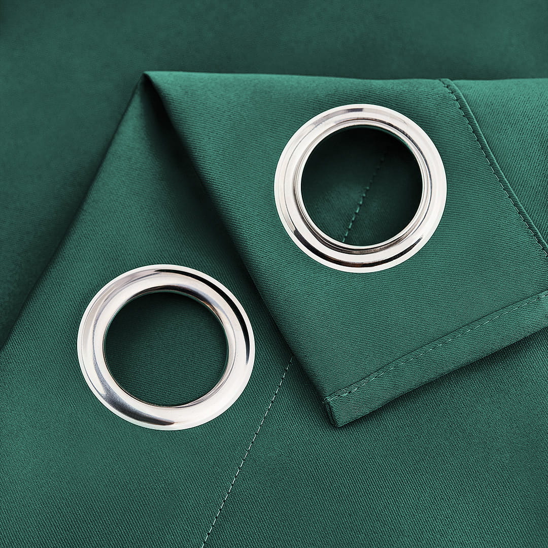 ZASŁONA ZACIEMNIAJĄCA LAUREL - BUTELKOWA ZIELEŃ 140x280 PRZELOTKA 