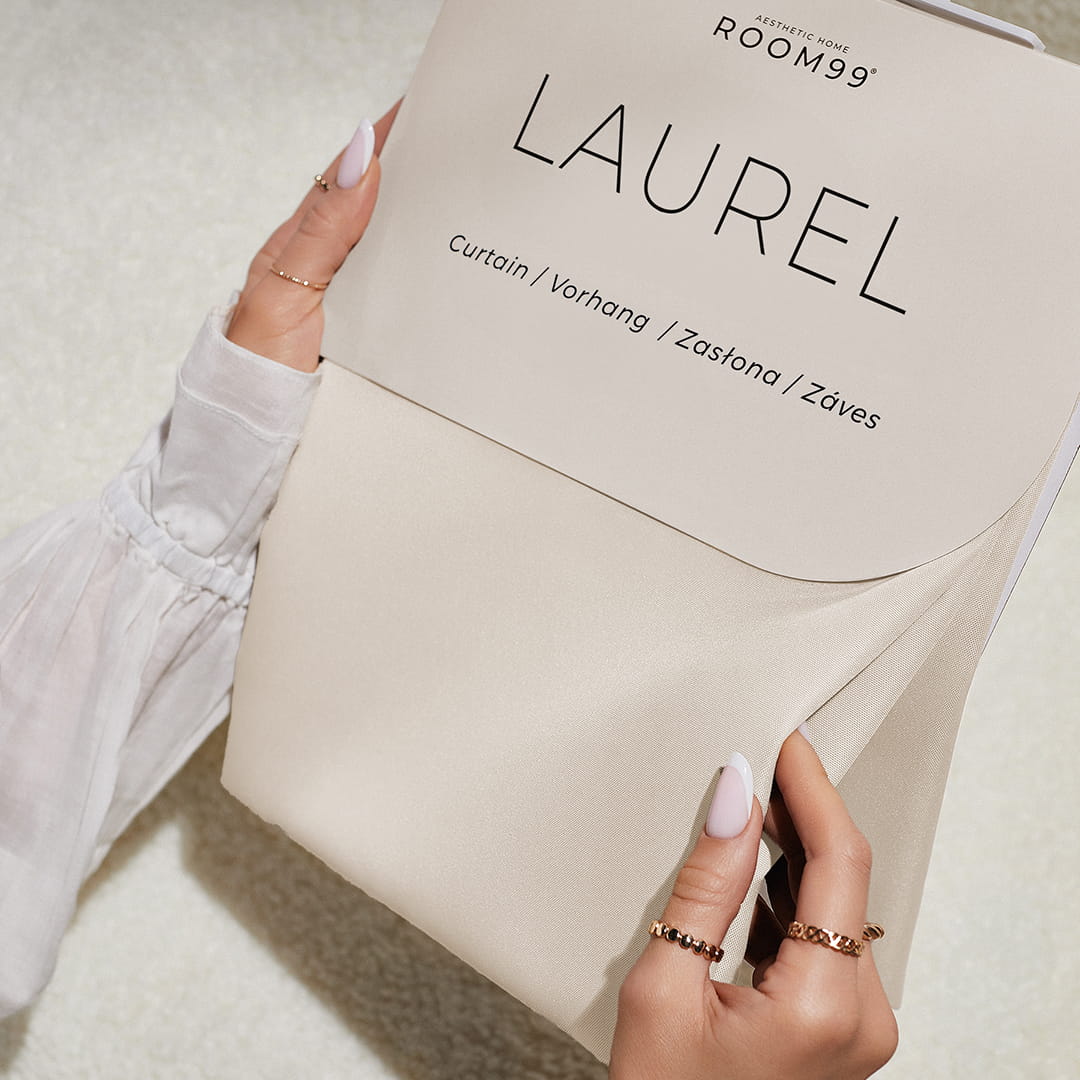 ZASŁONA ZACIEMNIAJĄCA LAUREL - KREMOWA 140x260 PRZELOTKA