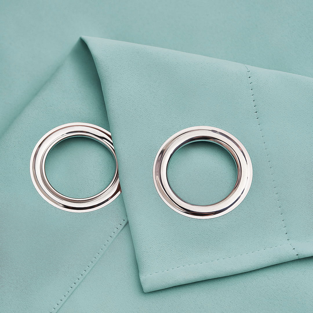 ZASŁONA ZACIEMNIAJĄCA LAUREL - MIĘTOWA 140x260 PRZELOTKA