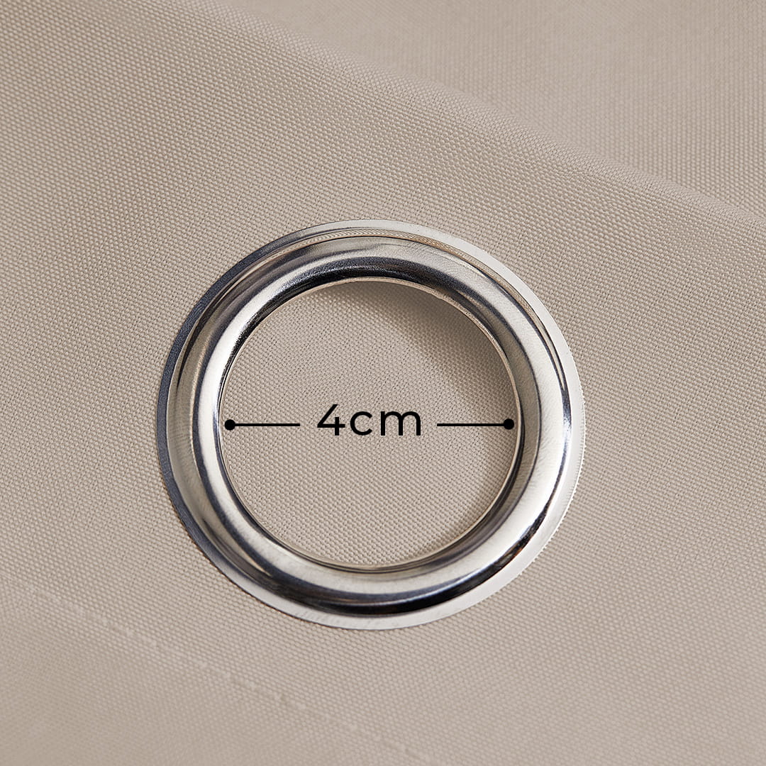 ZASŁONA NA TARAS GARDEN LINE - Beżowa 155x220 Srebrna Przelotka 