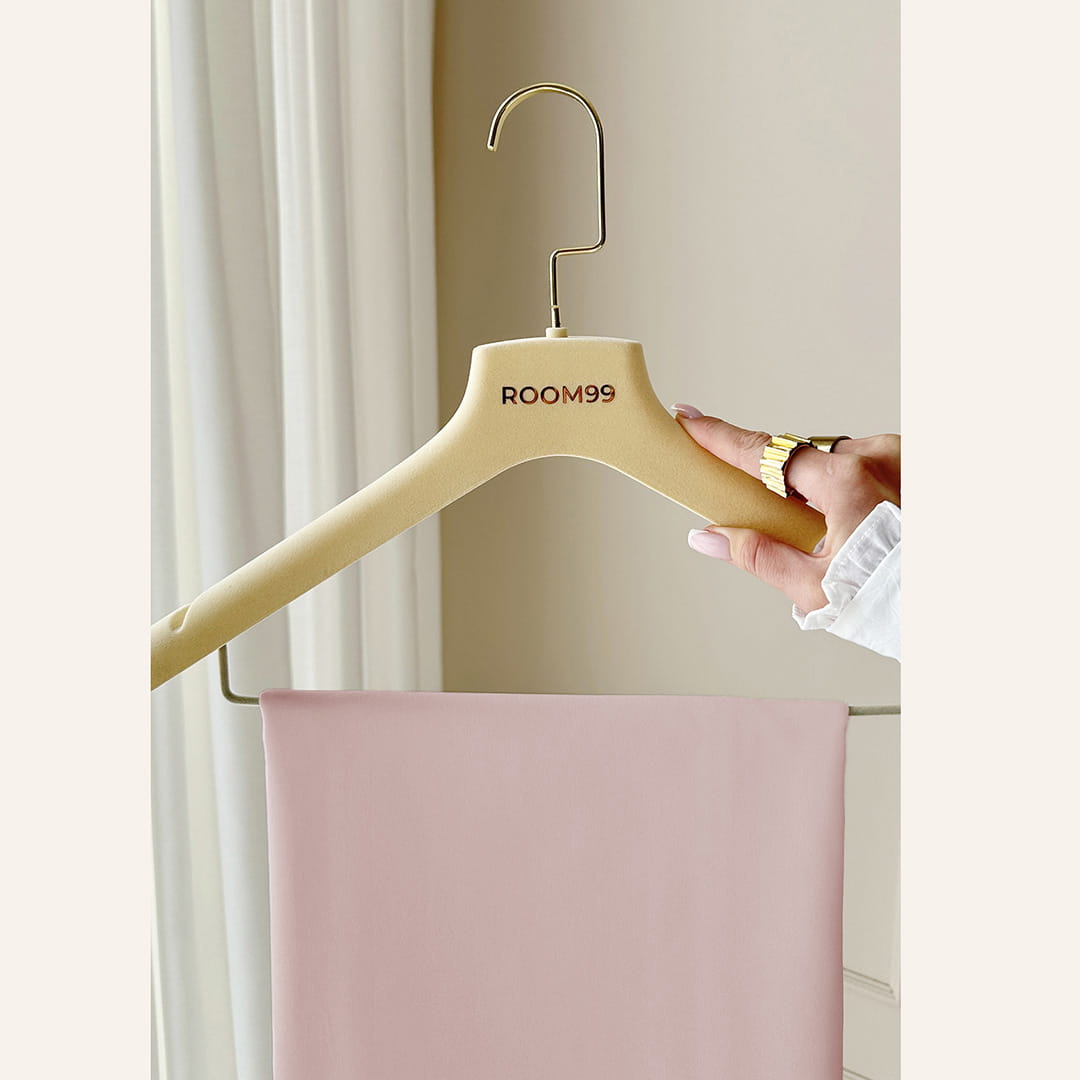 ZASŁONA AURA - Pudrowy róż 180x250 SREBRNA PRZELOTKA
