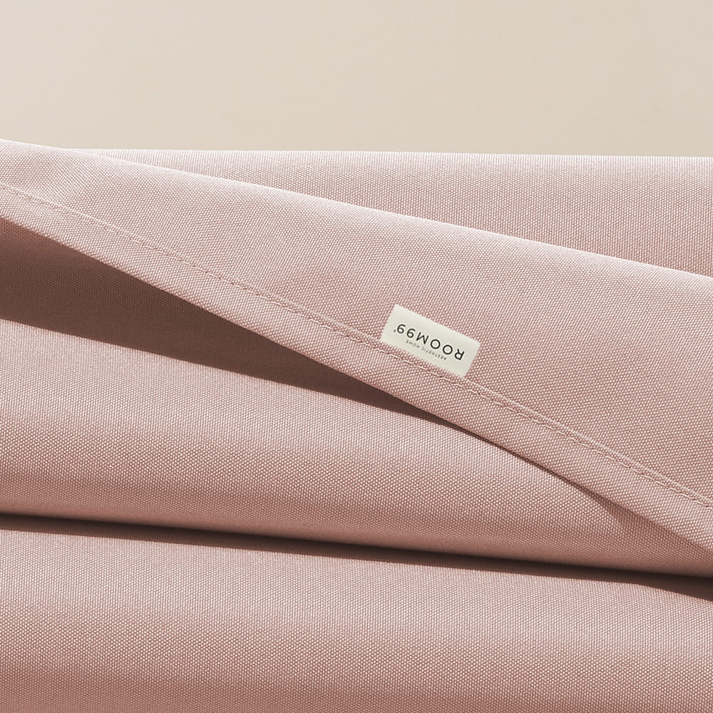 ZASŁONA CHLOE - PUDROWY RÓŻ 140x280 Taśma