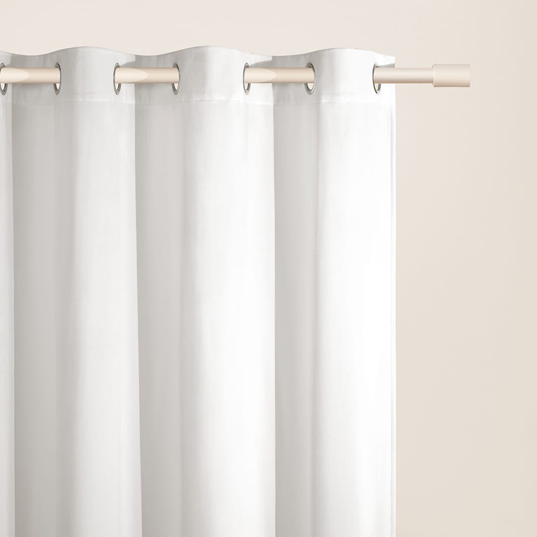 ZASŁONA WELUROWA BIANCA - BIAŁA 180x280 SREBRNA PRZELOTKA