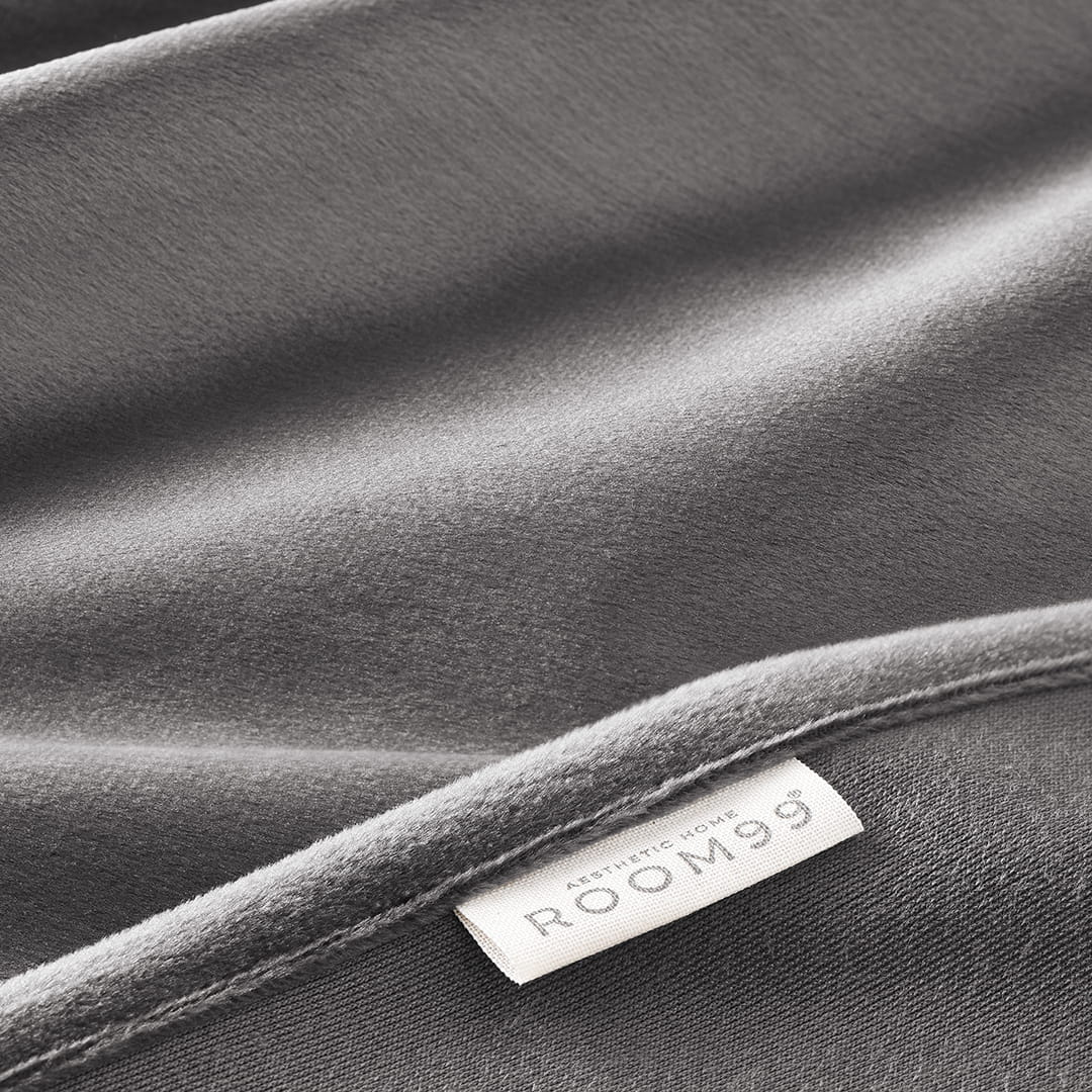 ZASŁONA WELUROWA BIANCA - SZARA CIEMNA 140x250 TAŚMA