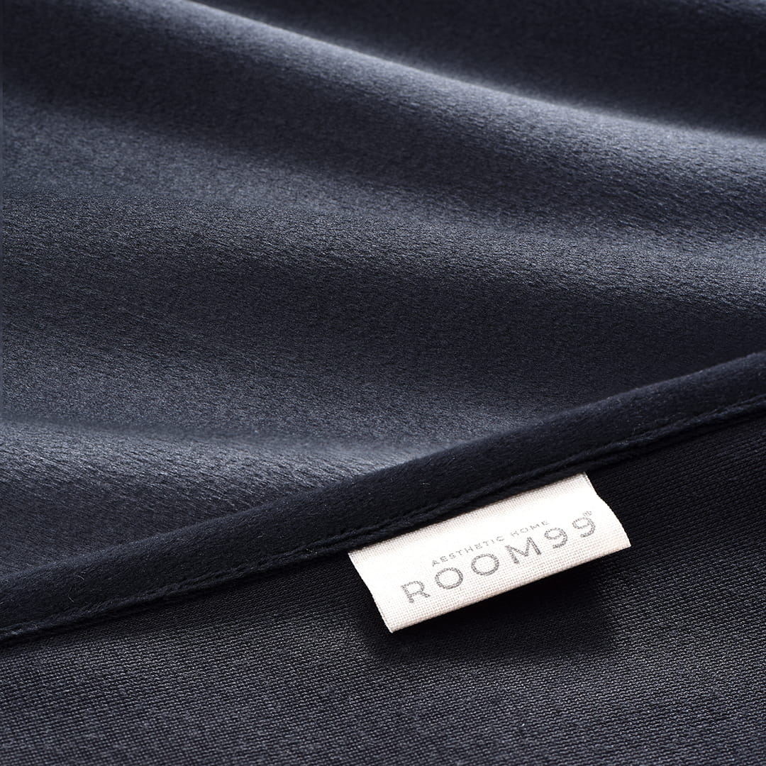 ZASŁONA WELUROWA BIANCA - CZARNA 180x260 SREBRNA PRZELOTKA