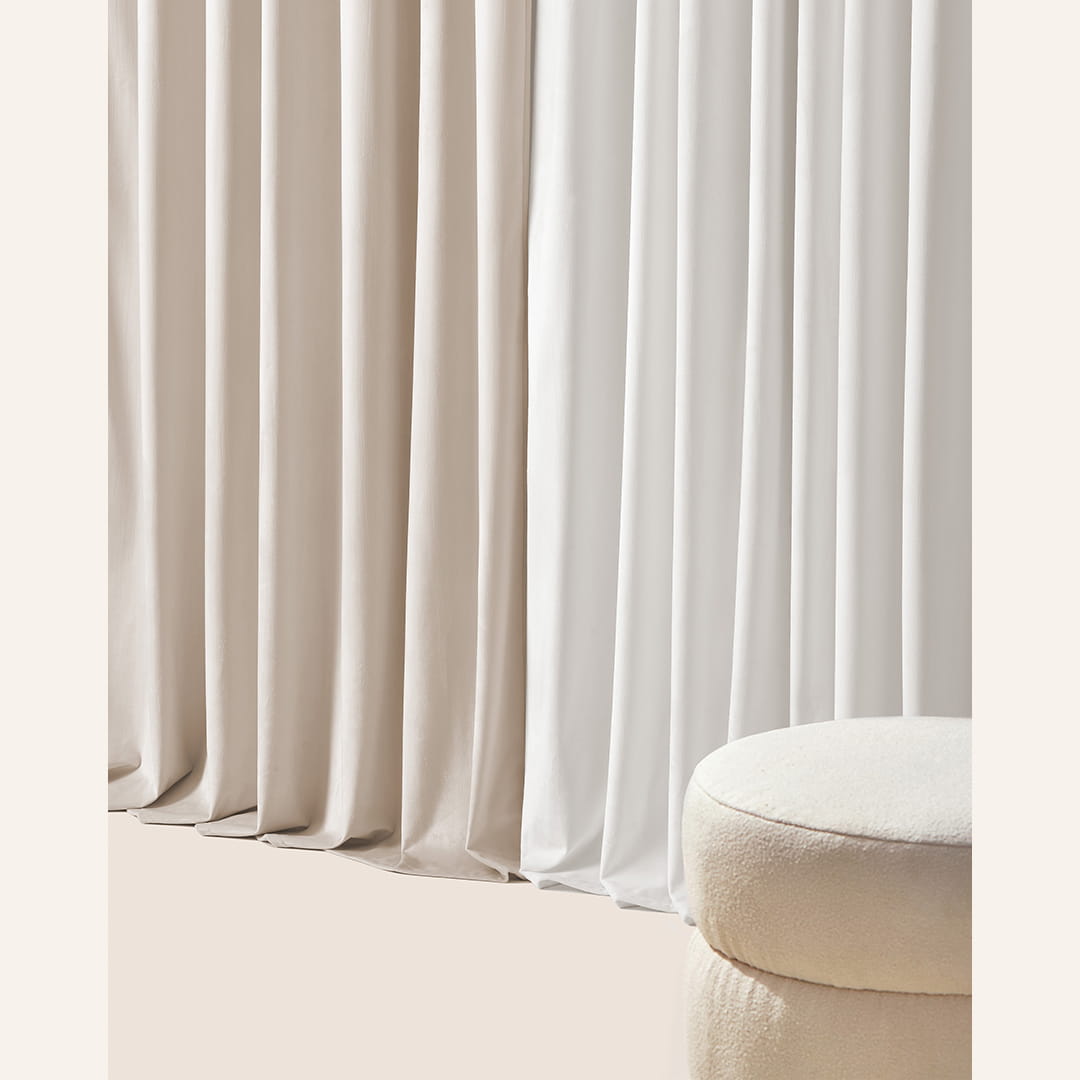 ZASŁONA WELUROWA BIANCA - CZARNA 180x260 SREBRNA PRZELOTKA