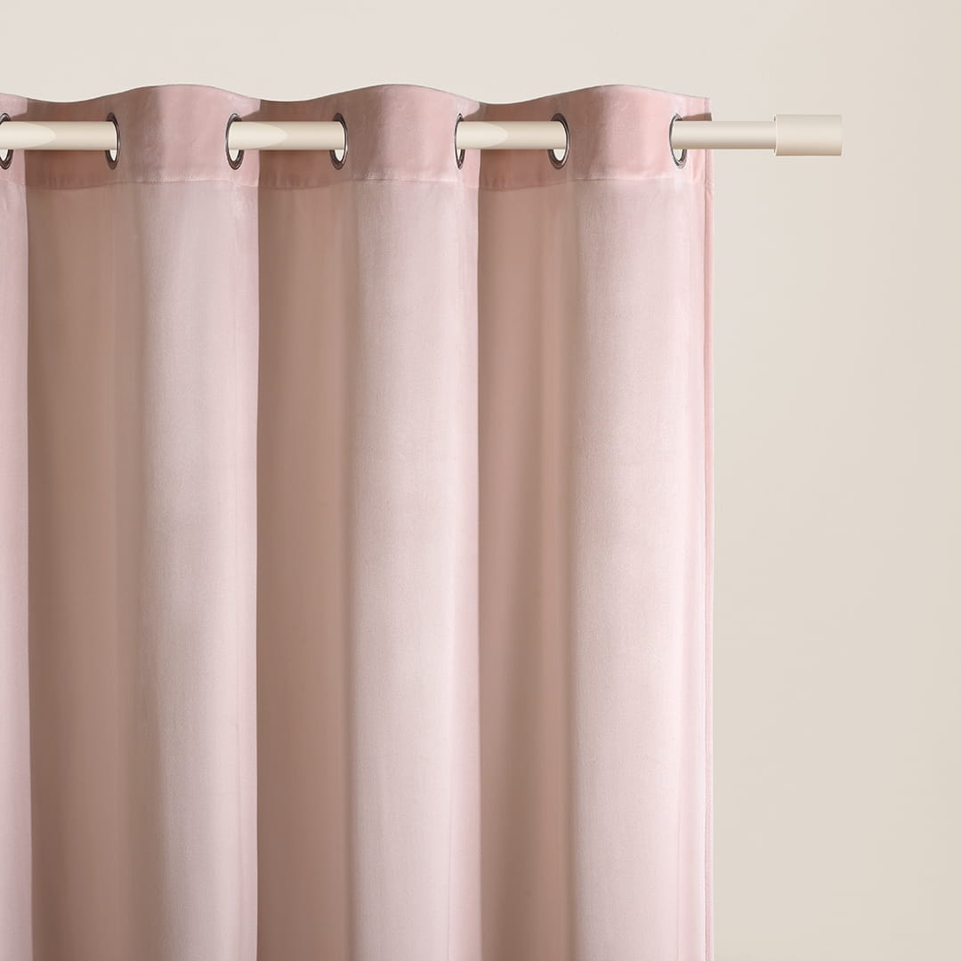 ZASŁONA WELUROWA BIANCA - PUDROWY RÓŻ 140x260 SREBRNA PRZELOTKA