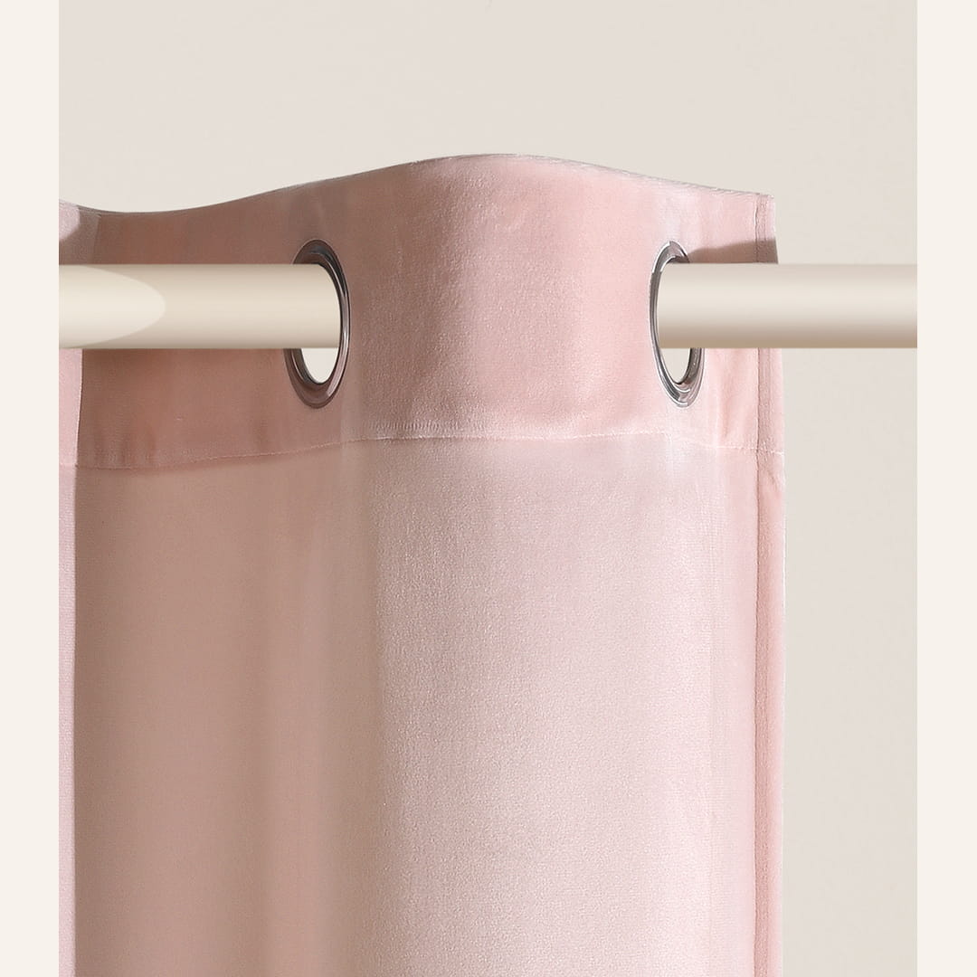 ZASŁONA WELUROWA BIANCA - PUDROWY RÓŻ 140x260 SREBRNA PRZELOTKA