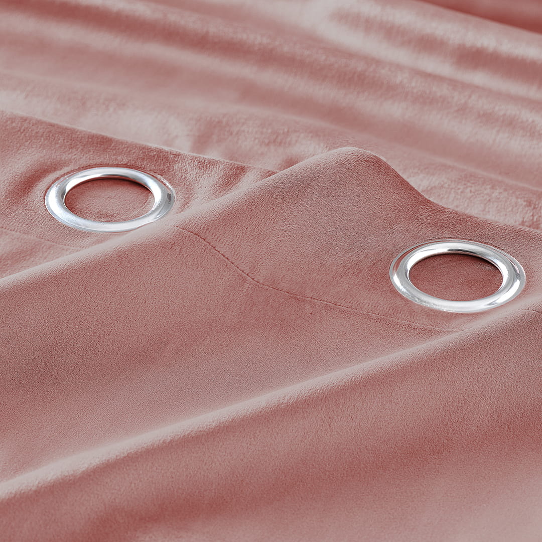 ZASŁONA WELUROWA BIANCA - RÓŻ INDYJSKI 180x280 SREBRNA PRZELOTKA