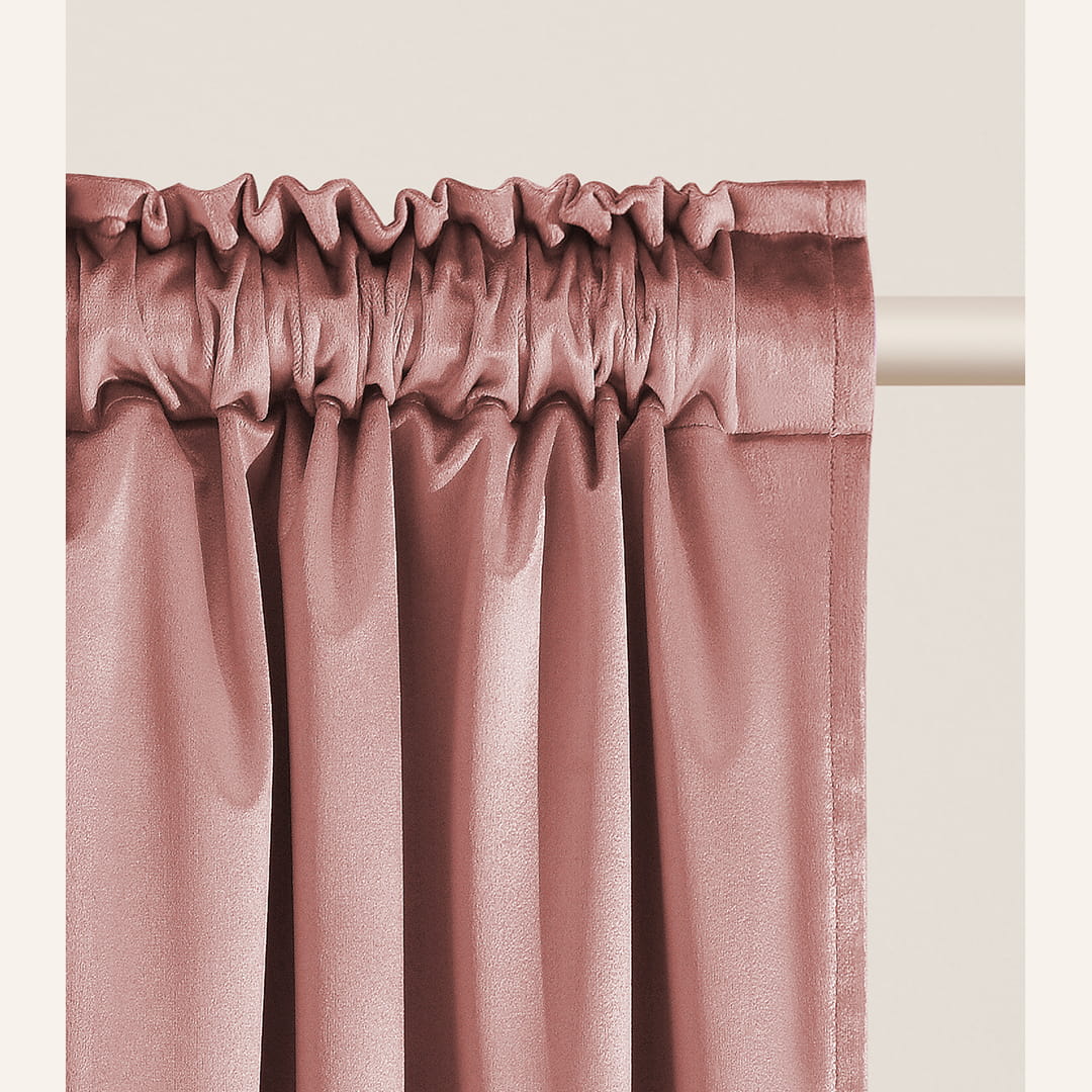 ZASŁONA WELUROWA BIANCA - RÓŻ INDYJSKI 180x280 TAŚMA