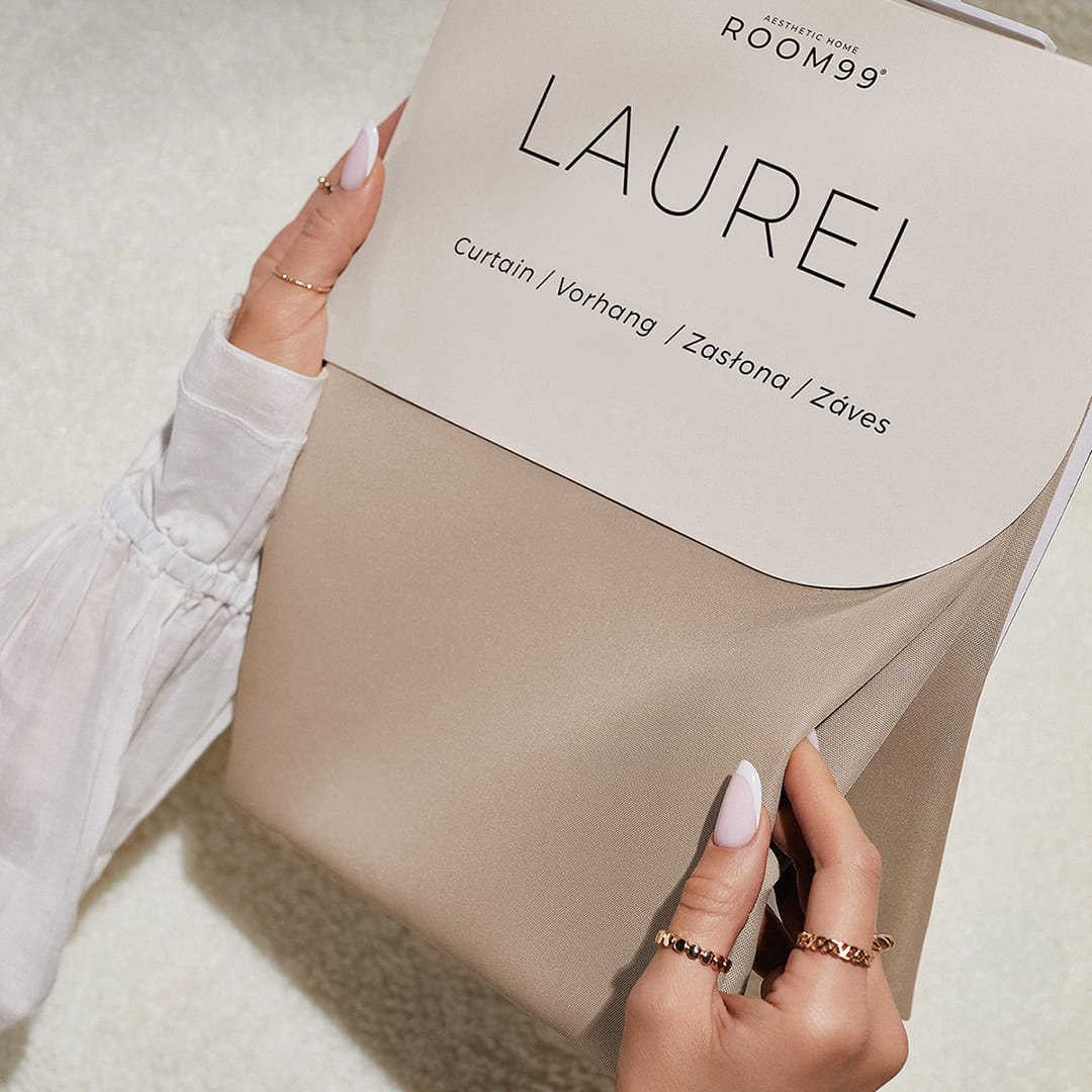 ZASŁONA ZACIEMNIAJĄCA LAUREL - BEŻOWA 180x280 TAŚMA