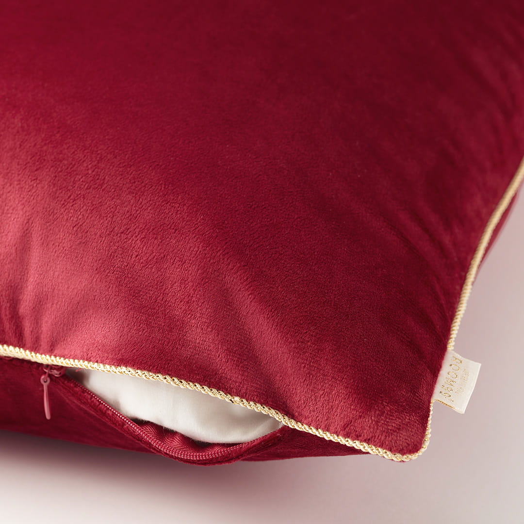 PODUSZKA ŚWIĄTECZNA XMAS - BORDOWA 45x45