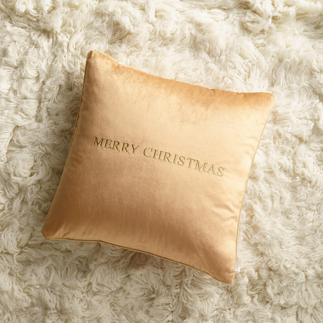 POSZEWKA ŚWIĄTECZNA XMAS - ZŁOTA 45x45