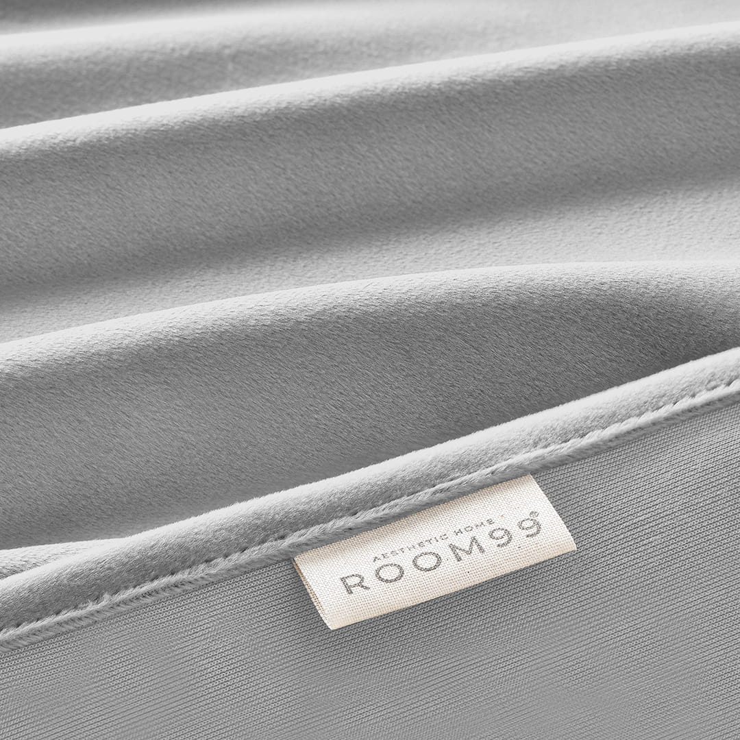 ZASŁONA WELUROWA BIANCA - SZARA JASNA 140x270 TAŚMA