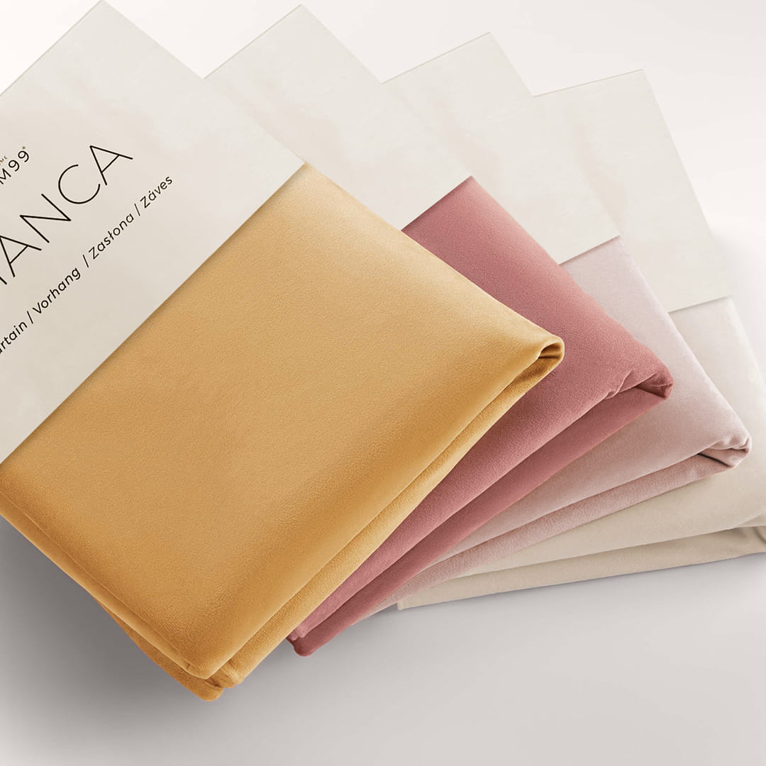 ZASŁONA WELUROWA BIANCA - RÓŻ INDYJSKI 140x270 SREBRNA PRZELOTKA