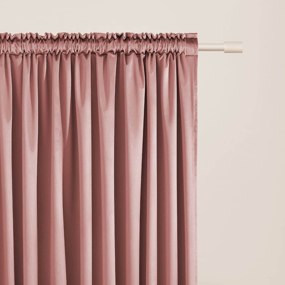 ZASŁONA WELUROWA BIANCA - RÓŻ INDYJSKI 140x270 TAŚMA