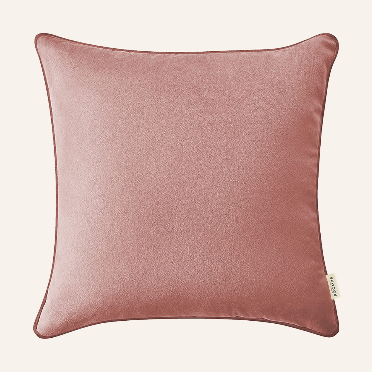  Welurowa poszewka dekoracyjna 45x45 w różowym kolorze 
