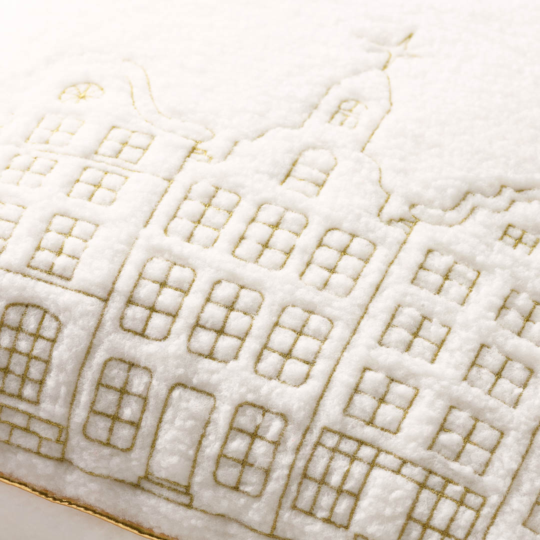 POSZEWKA ŚWIĄTECZNA SNOWY - BIAŁA 30x50