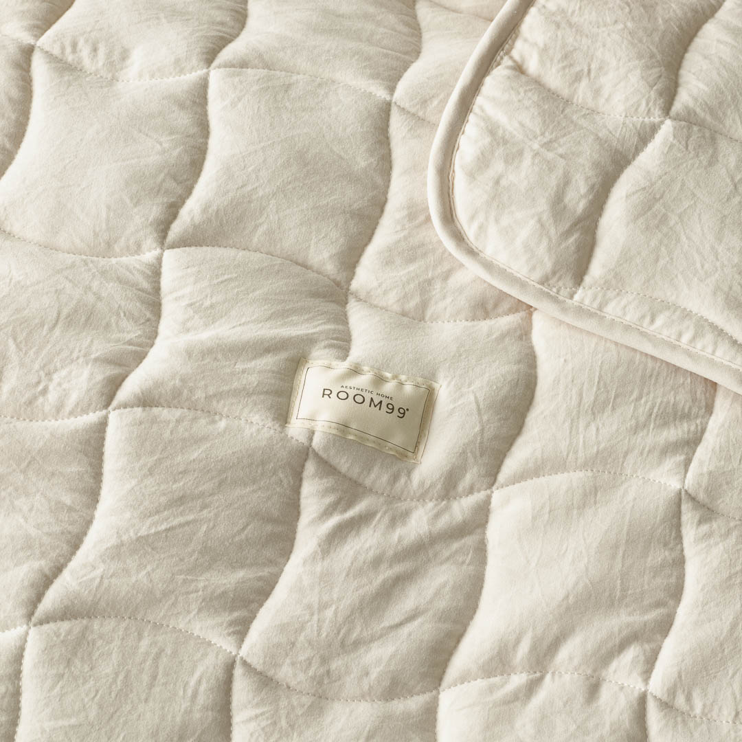 NARZUTA NA ŁÓŻKO MARSHMALLOW - BEŻOWA 220x240