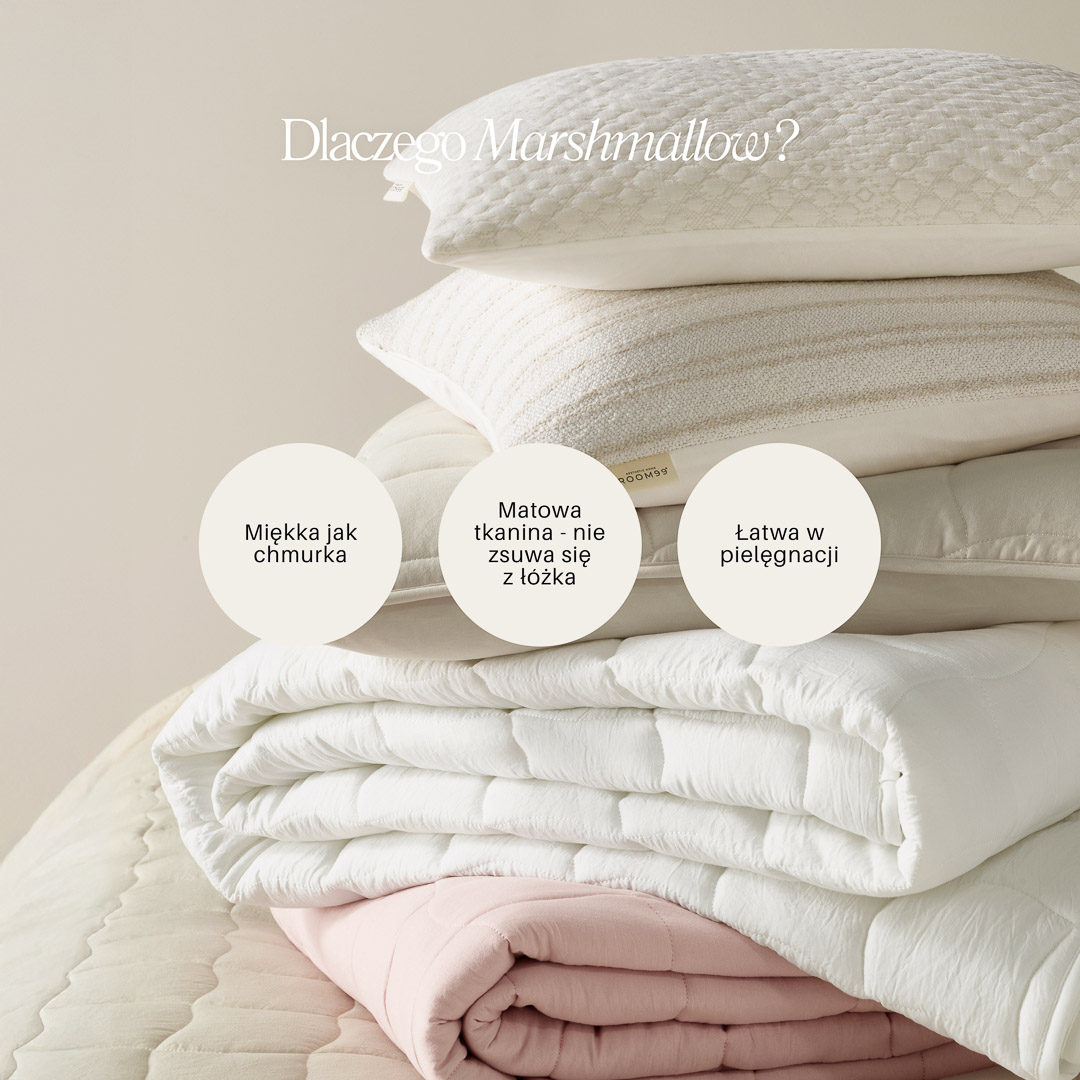 NARZUTA NA ŁÓŻKO MARSHMALLOW - BEŻOWA 220x240