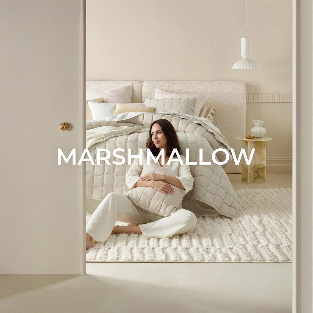 NARZUTA NA ŁÓŻKO MARSHMALLOW - BEŻOWA 220x240