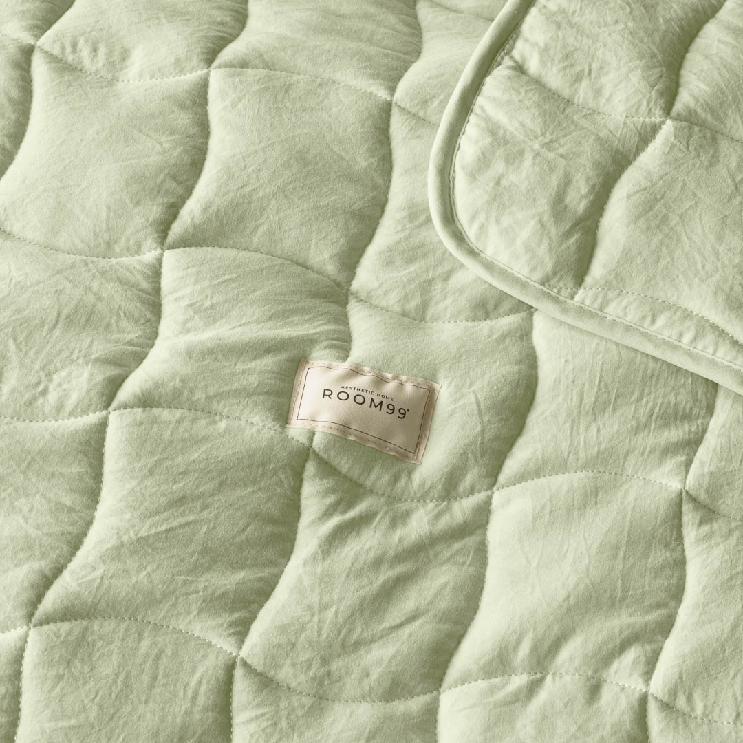 NARZUTA NA ŁÓŻKO MARSHMALLOW - ZIELEŃ MATCHA 200x220