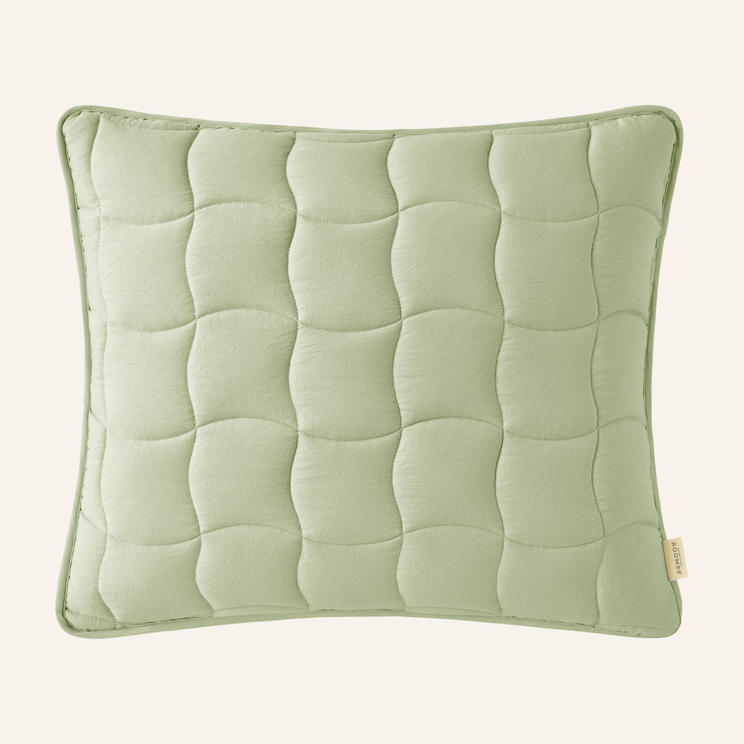  Poduszka dekoracyjna w kolorze zieleni matcha 50x60 cm 