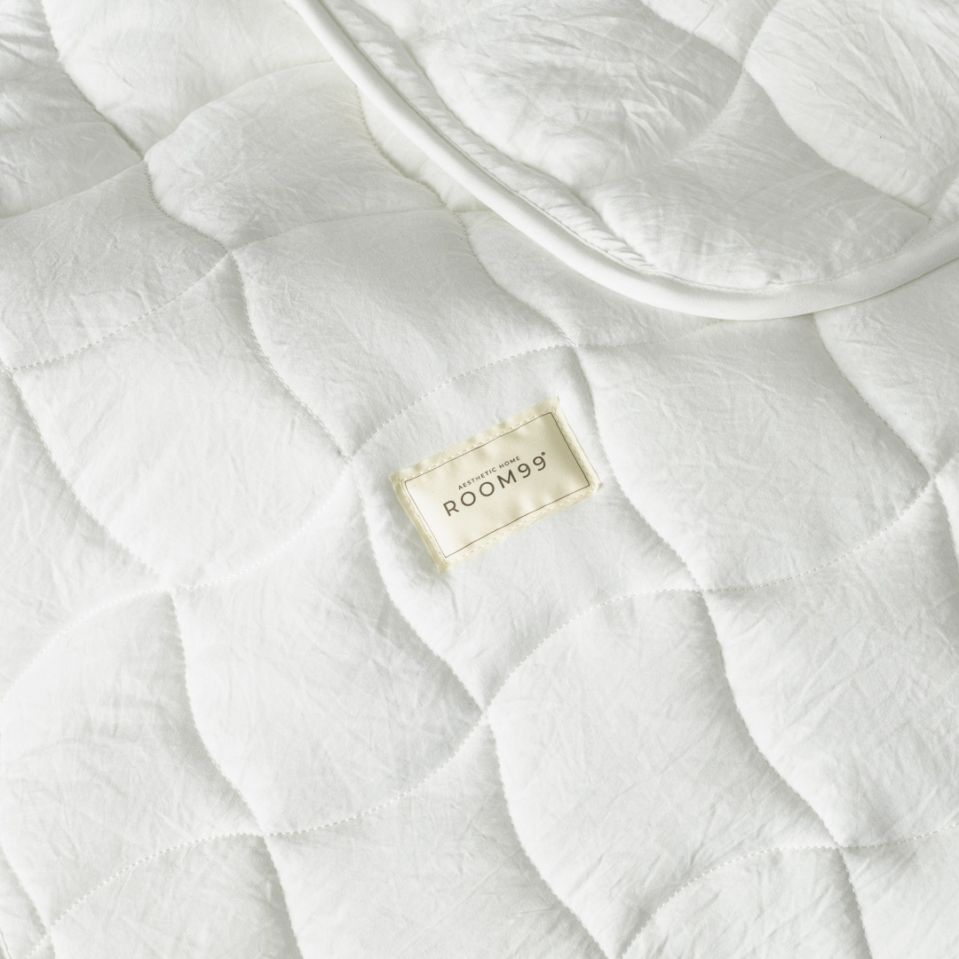 NARZUTA NA ŁÓŻKO MARSHMALLOW - ZŁAMANA BIEL 220x240