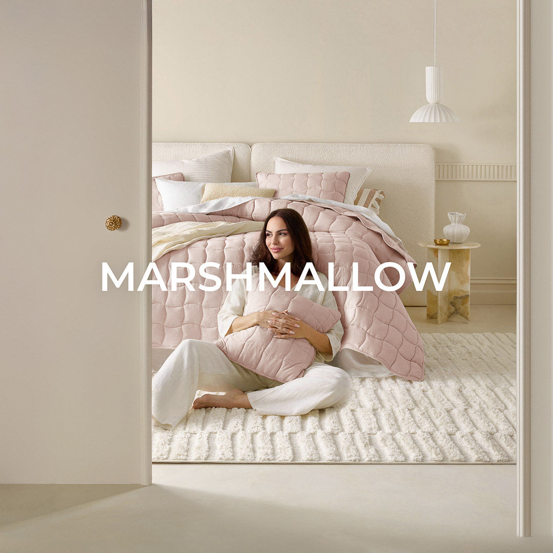 NARZUTA NA ŁÓŻKO MARSHMALLOW - PUDROWY RÓŻ 220x240