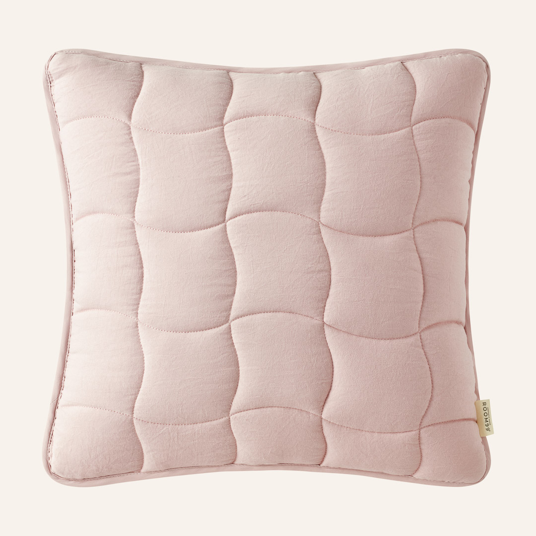  Poduszka dekoracyjna 45x45 cm w kolorze pudrowego różu 