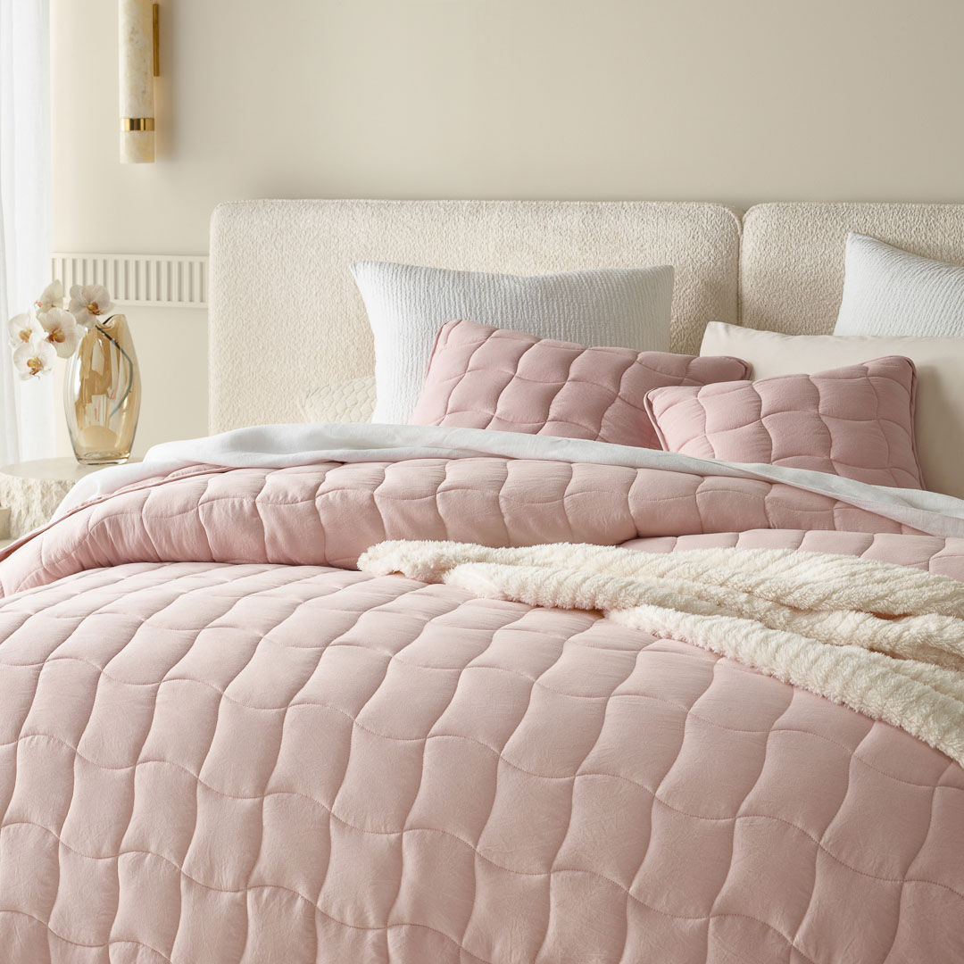 PODUSZKA DEKORACYJNA MARSHMALLOW - PUDROWY RÓŻ 45x45