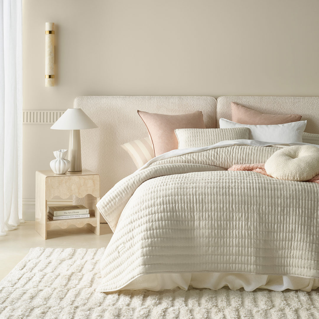 NARZUTA NA ŁÓŻKO MÙSE - BEŻOWA 220x240