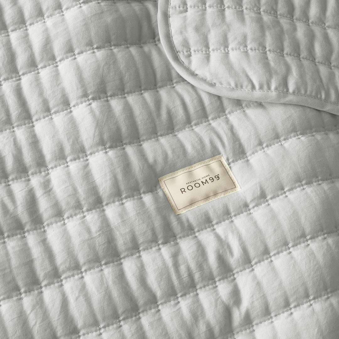 NARZUTA NA ŁÓŻKO MÙSE - SZARA JASNA 220x240