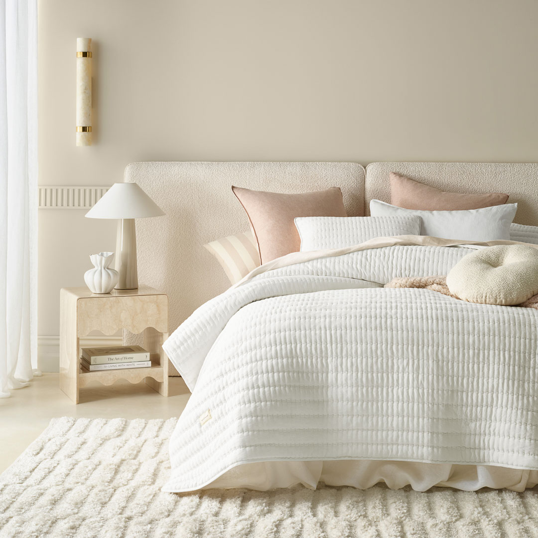 NARZUTA NA ŁÓŻKO MÙSE - ZŁAMANA BIEL 220x240