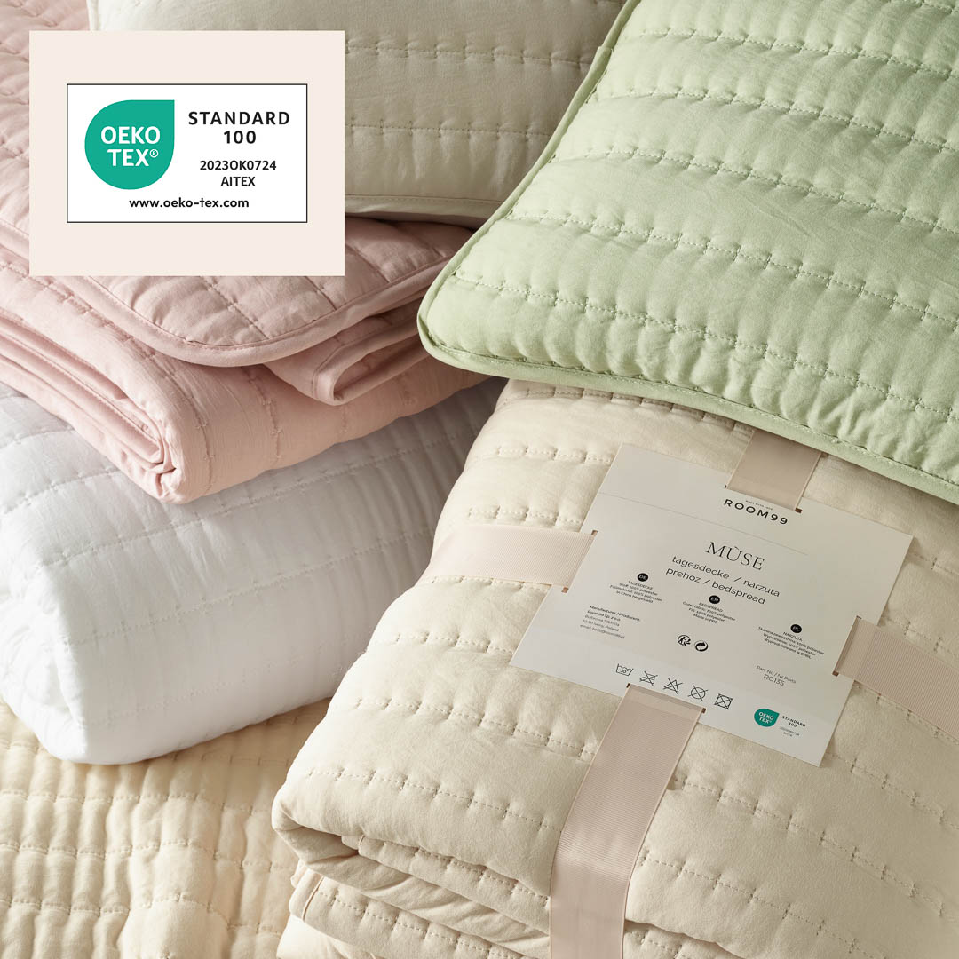 POSZEWKA DEKORACYJNA MÙSE - ZŁAMANA BIEL 30x50