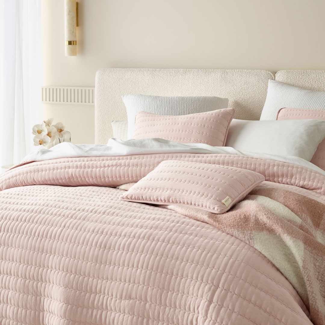 POSZEWKA DEKORACYJNA MÙSE - PUDROWY RÓŻ 30x50