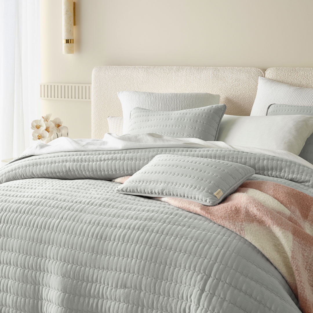 POSZEWKA DEKORACYJNA MÙSE - SZARA JASNA 45x45