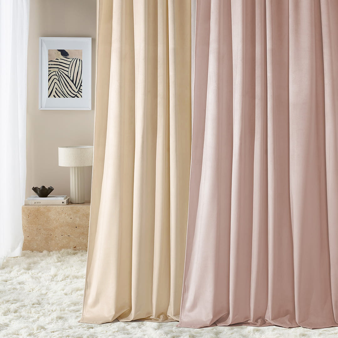 ZASŁONA WELUROWA BIANCA - KREM IVORY 140x250 SREBRNA PRZELOTKA