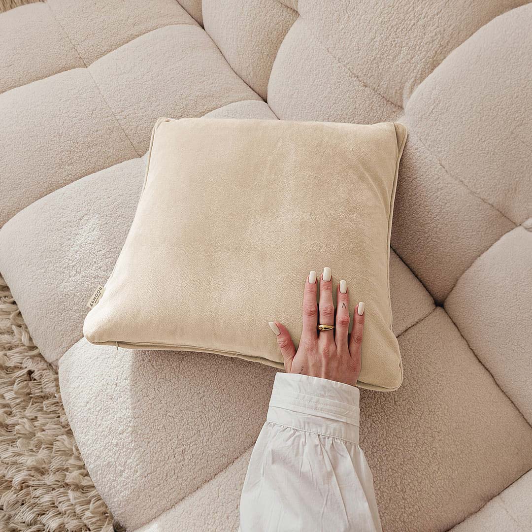 PODUSZKA DEKORACYJNA BIANCA - KREM IVORY 45x45