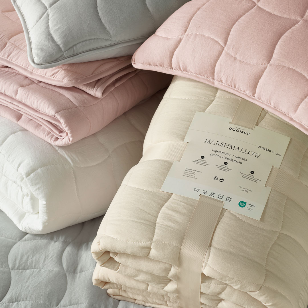 PODUSZKA DEKORACYJNA MARSHMALLOW - SZARA JASNA 45x45