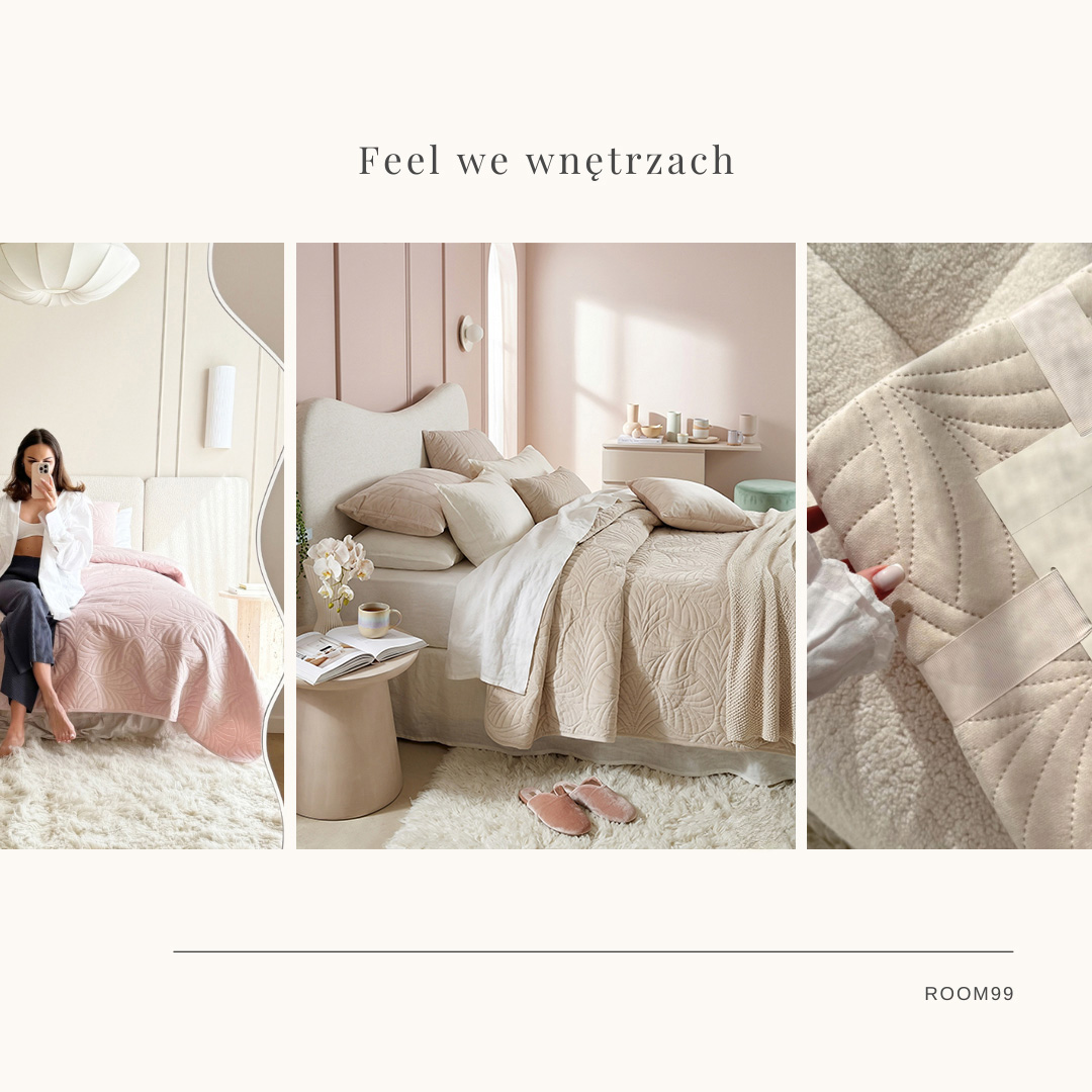 NARZUTA NA ŁÓŻKO WELUROWA FEEL - MUSZTARDOWA 240x260